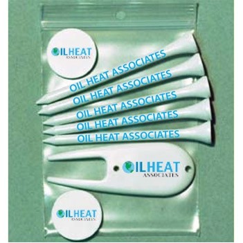 Pro Elite Gold Standard Poly Bag Pack w/ 5 Tees, 2 Markers & 1 Divot Fixer (3 1/4")